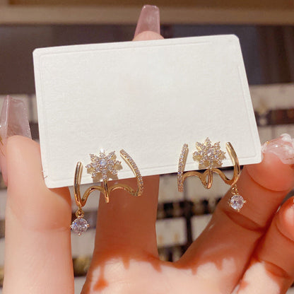 💎🔥 Offre promotionnelle : 56% de réduction⏰ Boucles d'oreilles griffes scintillantes pour femme