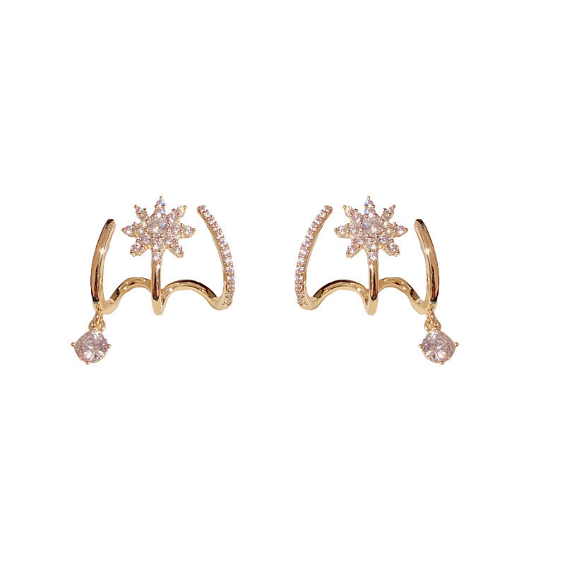 💎🔥 Offre promotionnelle : 56% de réduction⏰ Boucles d'oreilles griffes scintillantes pour femme