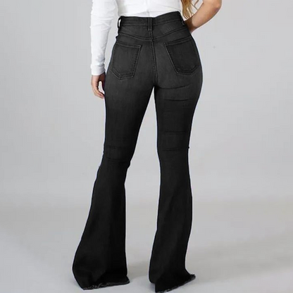 👖✨51 % de réduction + livraison gratuite🔥 Jean évasé déchiré à taille haute pour femme