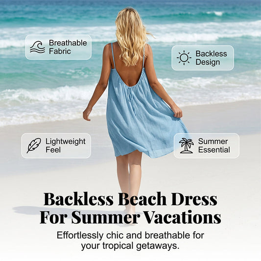 🌸✨53 % de réduction 🔥 Robe caraco sexy dos nu avec cordon de serrage réglable