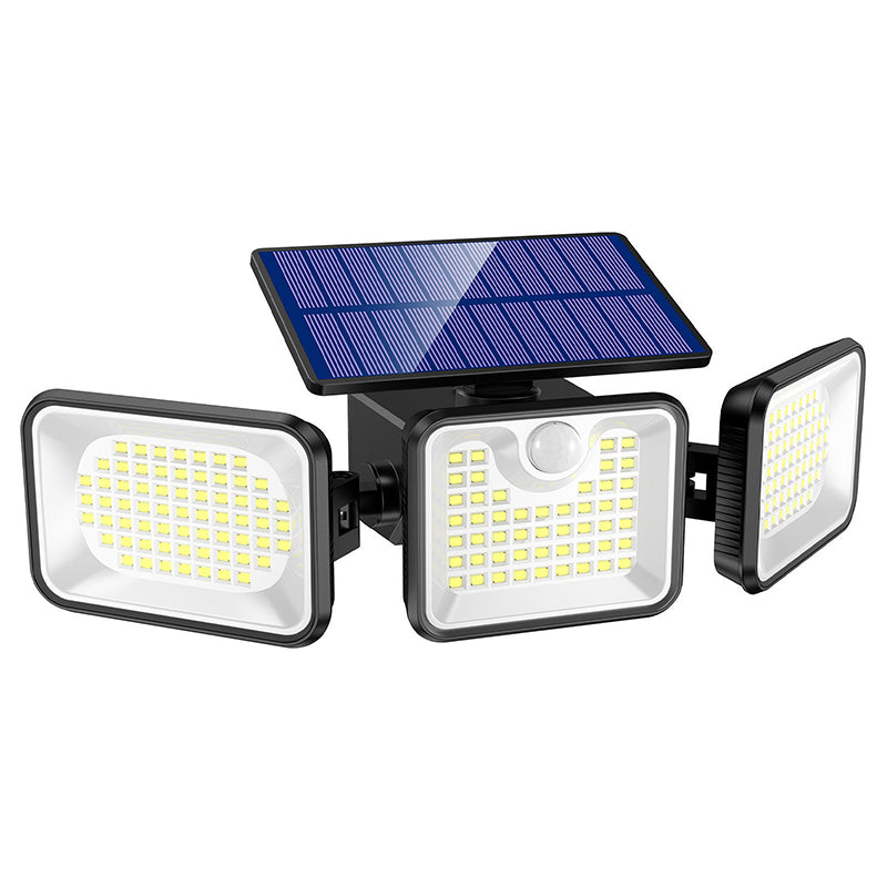 🌞💡 50 % de réduction + livraison gratuite 🔥 Lampe de sécurité solaire à trois têtes avec détecteur de mouvement