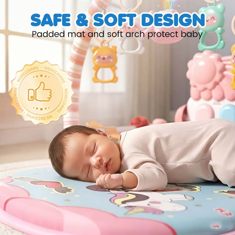 ✨🎼 50 % de réduction + livraison gratuite🔥 Tapis musical 3 en 1 pour bébé avec piano