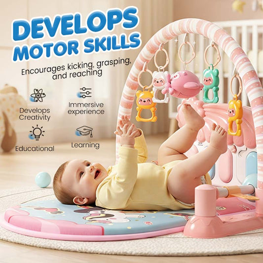 ✨🎼 50 % de réduction + livraison gratuite🔥 Tapis musical 3 en 1 pour bébé avec piano