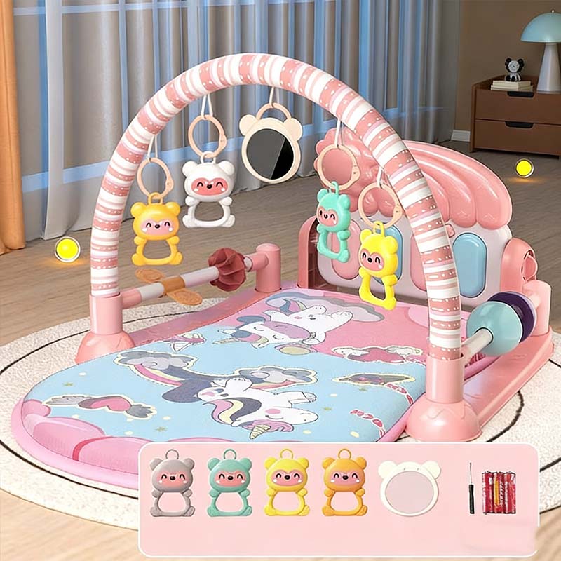 ✨🎼 50 % de réduction + livraison gratuite🔥 Tapis musical 3 en 1 pour bébé avec piano