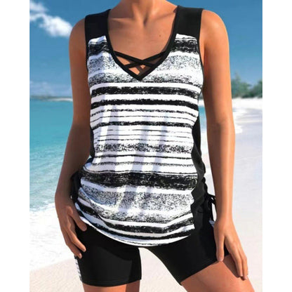 🥳SOLDES D'ÉTÉ🥳💞PLUS DE 50 000 EXEMPLAIRES VENDUS !💥59 % DE RÉDUCTION ! 🔥Maillot de bain deux pièces imprimé pour femme (tankini)