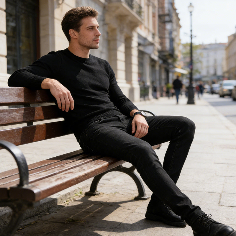 🎁Nouveautés : -50 %💥 Jeans slim classiques extensibles pour homme — Livraison gratuite à partir de deux articles