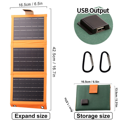 ⚡🔥Offre promotionnelle : 51% de réduction🔥Panneau solaire portable avec chargement USB
