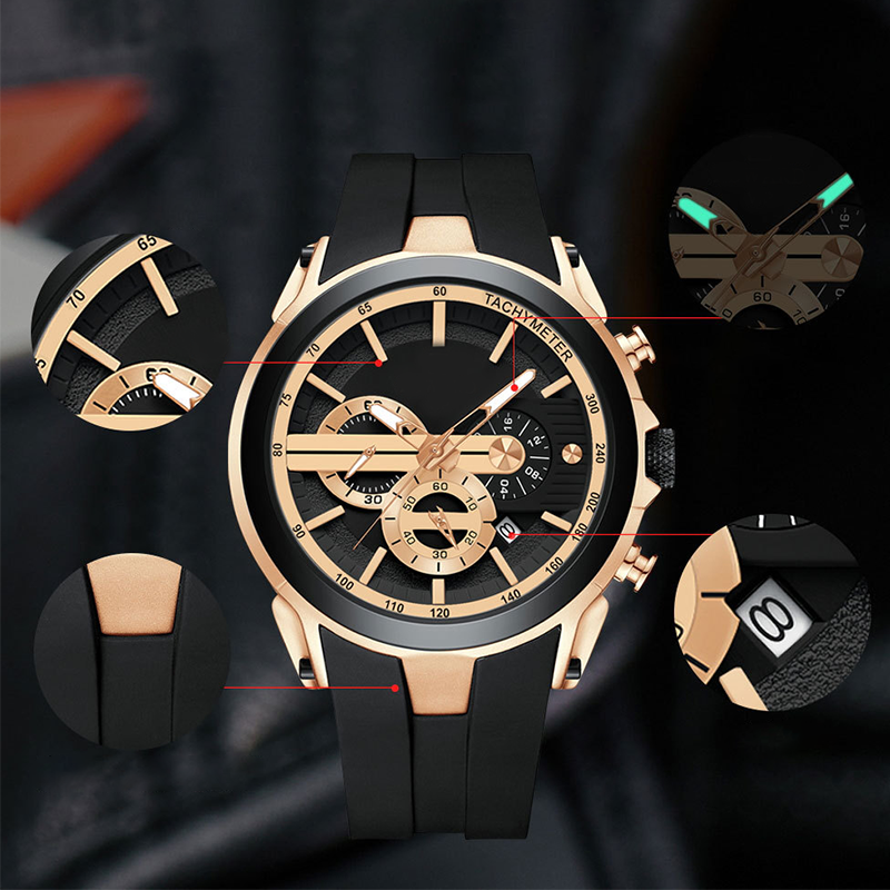 🎇⌚55 % de réduction + livraison gratuite 🔥 Montre étanche avec bracelet en silicone lumineux de style sportif