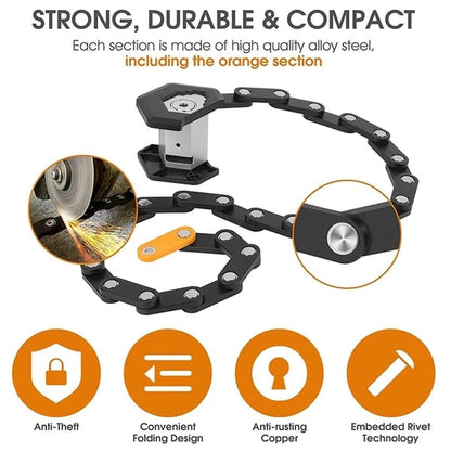 ✨60 % de réduction 🔥 Meilleure vente | Antivol pliable pour motos et vélos • Antivol et robuste 💪 Antirouille