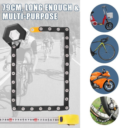 ✨60 % de réduction 🔥 Meilleure vente | Antivol pliable pour motos et vélos • Antivol et robuste 💪 Antirouille