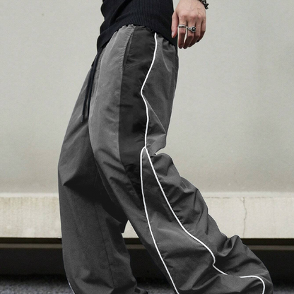 ✨55 % de réduction 🔥Pantalon large à rayures latérales rétro pour homme