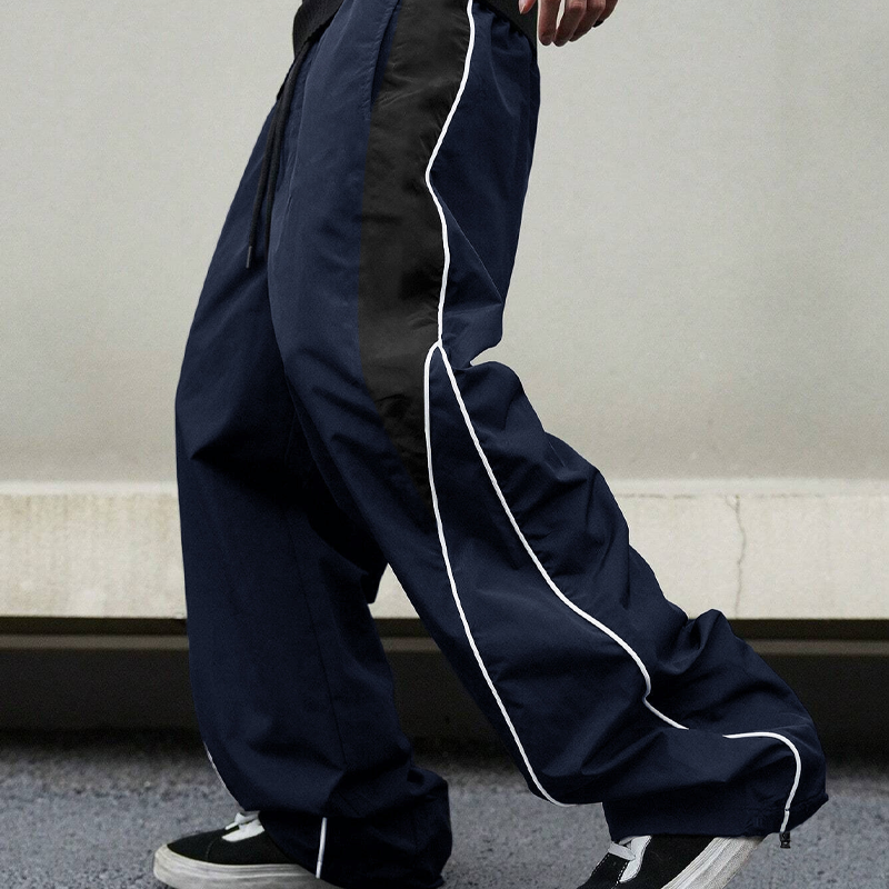 ✨55 % de réduction 🔥Pantalon large à rayures latérales rétro pour homme