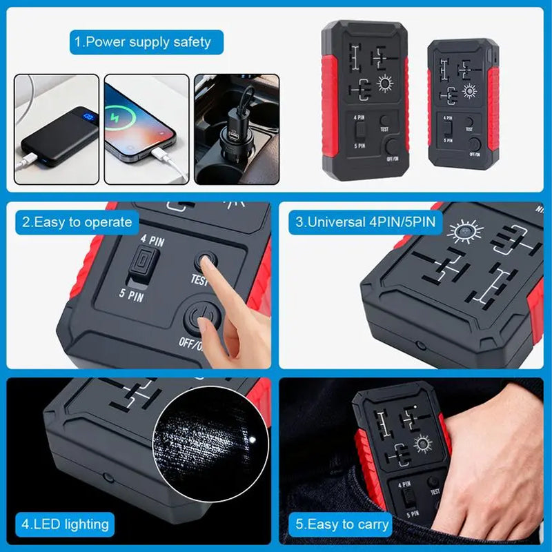 ✨🔌 52 % de réduction 🔥Testeur de relais USB-C pour relais à 4 ou 5 broches