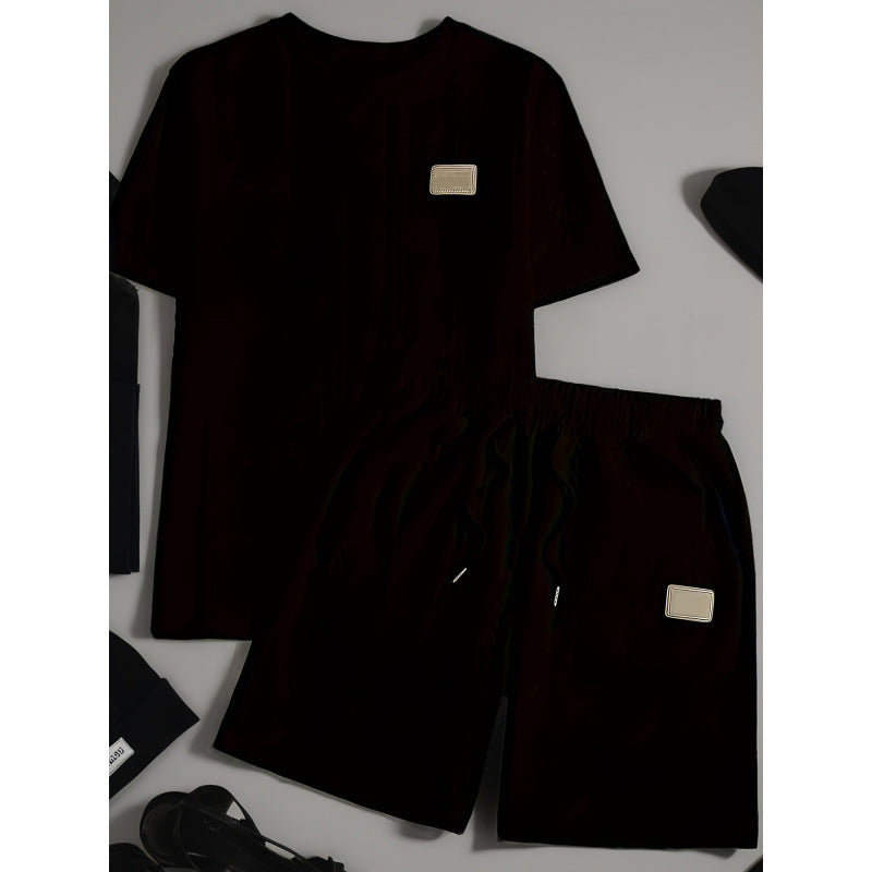 ✨🎑Offre spéciale du moment + livraison gratuite 🔥 Ensemble deux pièces décontracté unie pour homme