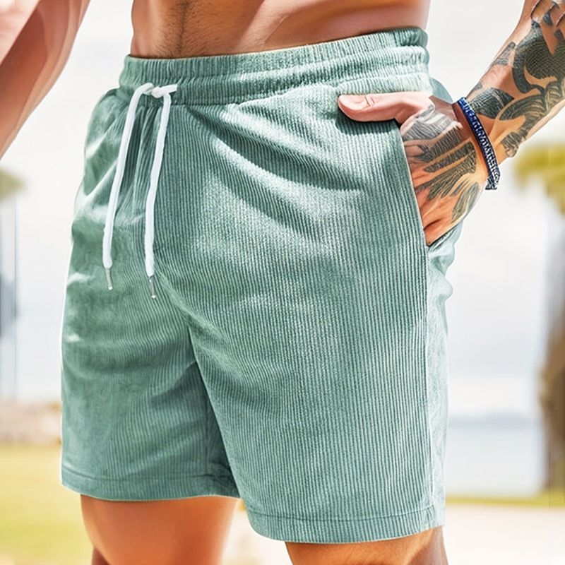 🩳🌬️ 51 % de réduction 🔥 Shorts Casual Simples et Respirants en Velours Côtelé pour Hommes