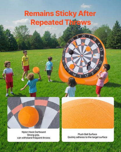 ✨ 50 % de réduction + livraison gratuite 🔥 Cible de fléchettes gonflable en forme de ballon de football, cible géante, livrée avec 2 ballons de football et une pompe à air, s'installe en 3 minutes, idéale pour les grands jeux dans le jardin