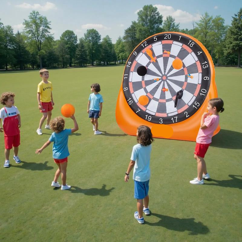 ✨ 50 % de réduction + livraison gratuite 🔥 Cible de fléchettes gonflable en forme de ballon de football, cible géante, livrée avec 2 ballons de football et une pompe à air, s'installe en 3 minutes, idéale pour les grands jeux dans le jardin