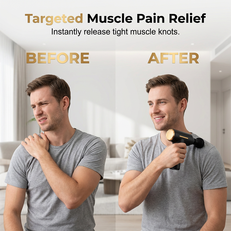 ✨💪52 % de réduction🔥Pistolet de massage des tissus profonds portable