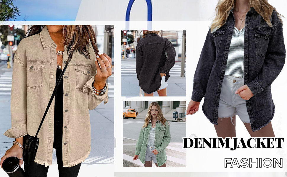 🌸🍁 50% DE RÉDUCTION! 🔆 Veste en Jean Déchirée à Bords Bruts pour Femmes – Look Rock, Coton Respirant & Parfaite Pour Un Style Décontracté 🌸