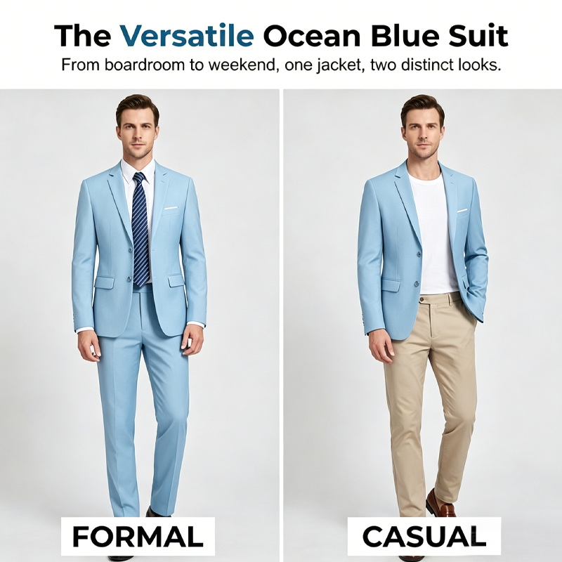 ✨👔60% de réduction + livraison gratuite🔥Ensemble de costume d'affaires coupe moderne 2 pièces pour homme