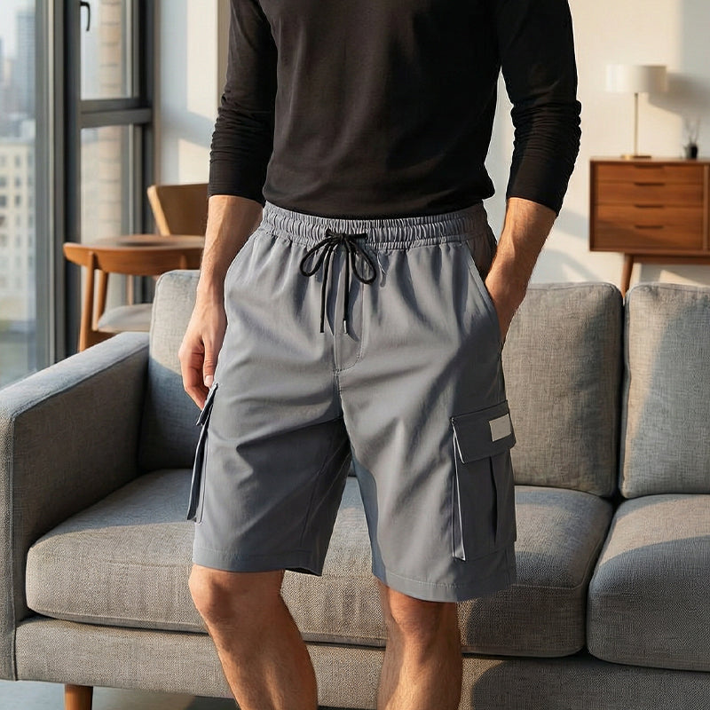✨🩳54 % de réduction + livraison gratuite🔥Short cargo décontracté pour homme à taille élastiquée