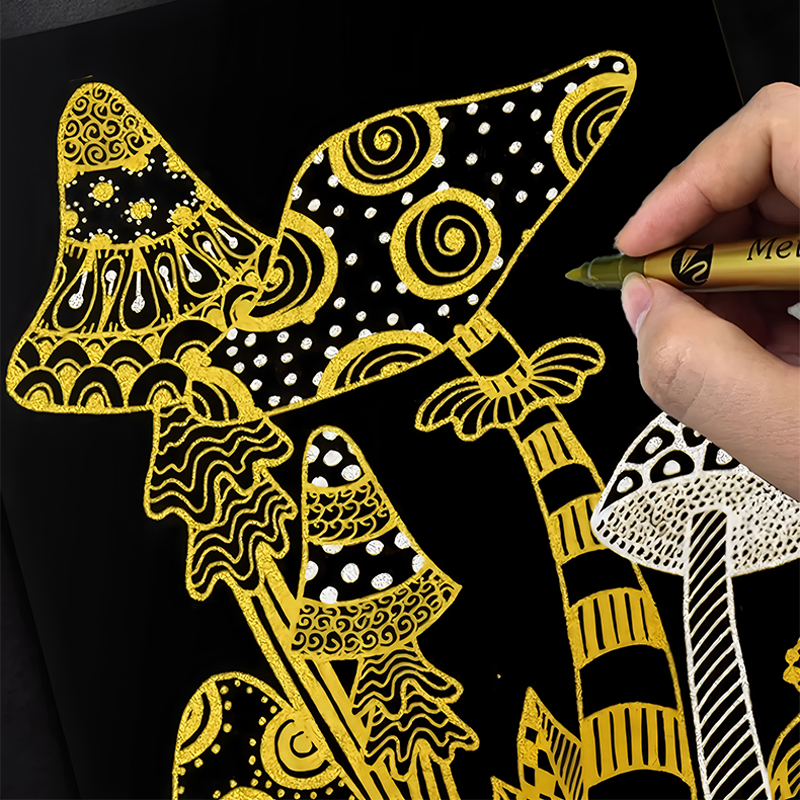 ✨✍️ 50 % de réduction🔥Marqueurs métalliques imperméables à séchage rapide