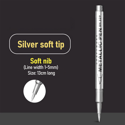 ✨✍️ 50 % de réduction🔥Marqueurs métalliques imperméables à séchage rapide