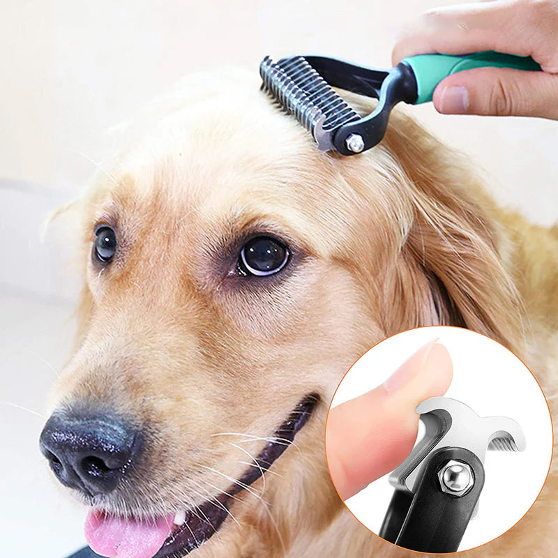 ✨🐾50 % de réduction🔥 Brosse de toilettage double face pour animaux de compagnie