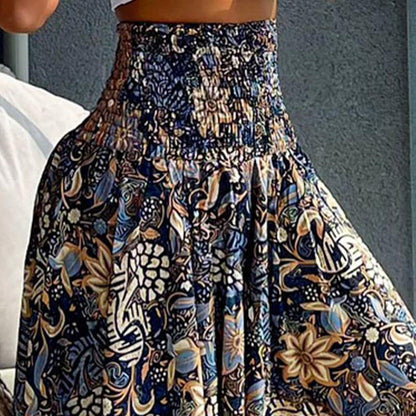 🌸✨58 % de réduction🔥Jupe Décontractées à Taille Haute avec Imprimé Floral à la Mode pour Femmes
