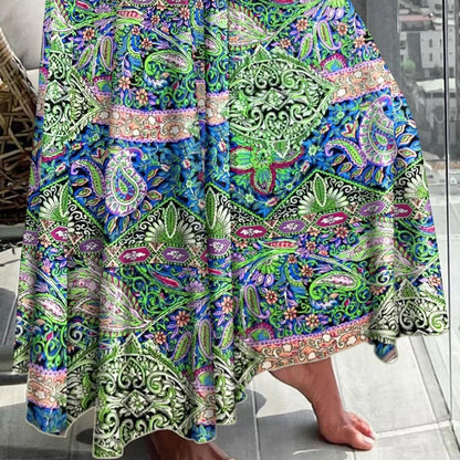 🌸✨58 % de réduction🔥Jupe Décontractées à Taille Haute avec Imprimé Floral à la Mode pour Femmes