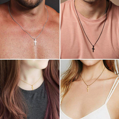 ✨✝️58 % de réduction🔥Collier double rangée en acier inoxydable Collier créatif à chaînes torsadées cubaines multi-rangées
