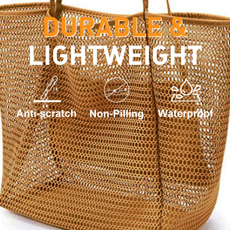 👜 OFFRE SPÉCIALE : 56% DE RÉDUCTION ! 🌴 Sac à Bandoulière Décontracté pour Femme en Maille Résistante – Grande Capacité, Fond Solide & Poche Zippée 🏖️