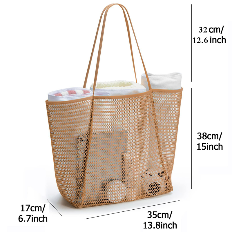 👜 OFFRE SPÉCIALE : 56% DE RÉDUCTION ! 🌴 Sac à Bandoulière Décontracté pour Femme en Maille Résistante – Grande Capacité, Fond Solide & Poche Zippée 🏖️