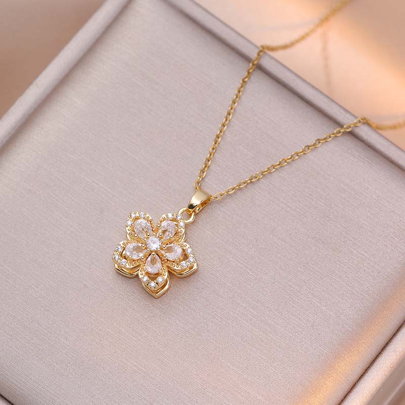 🌸🔆50 % de réduction🔥Collier pendentif fleur romantique pour femme