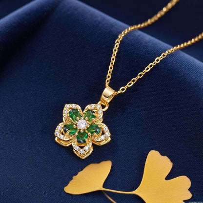 🌸🔆50 % de réduction🔥Collier pendentif fleur romantique pour femme