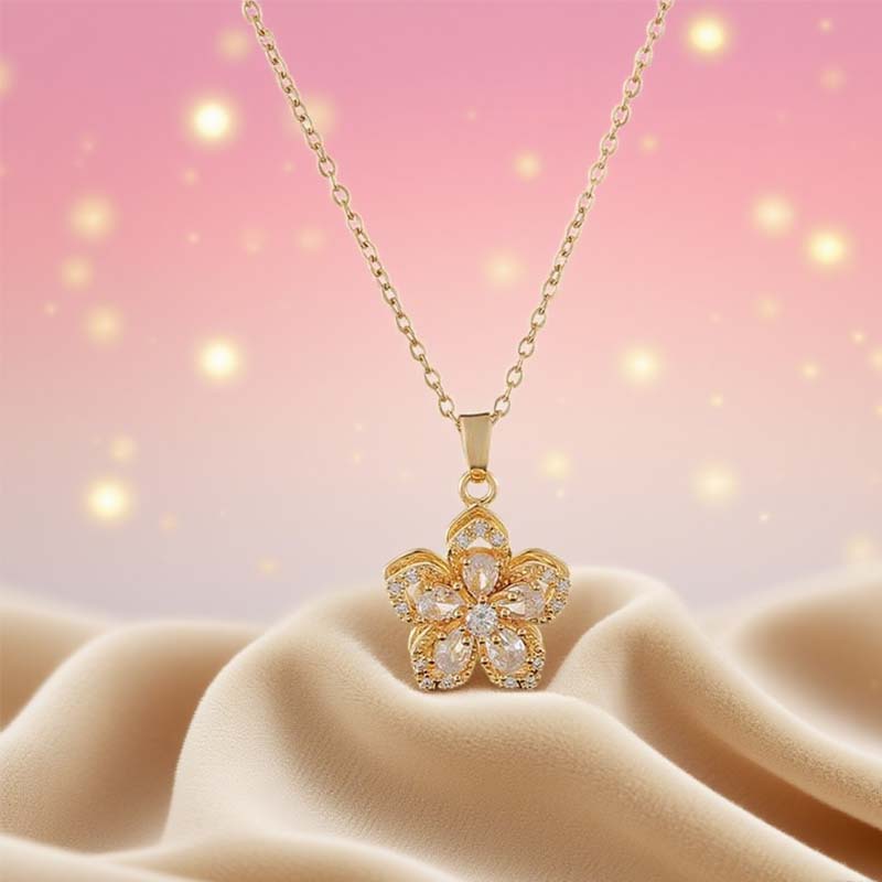 🌸🔆50 % de réduction🔥Collier pendentif fleur romantique pour femme