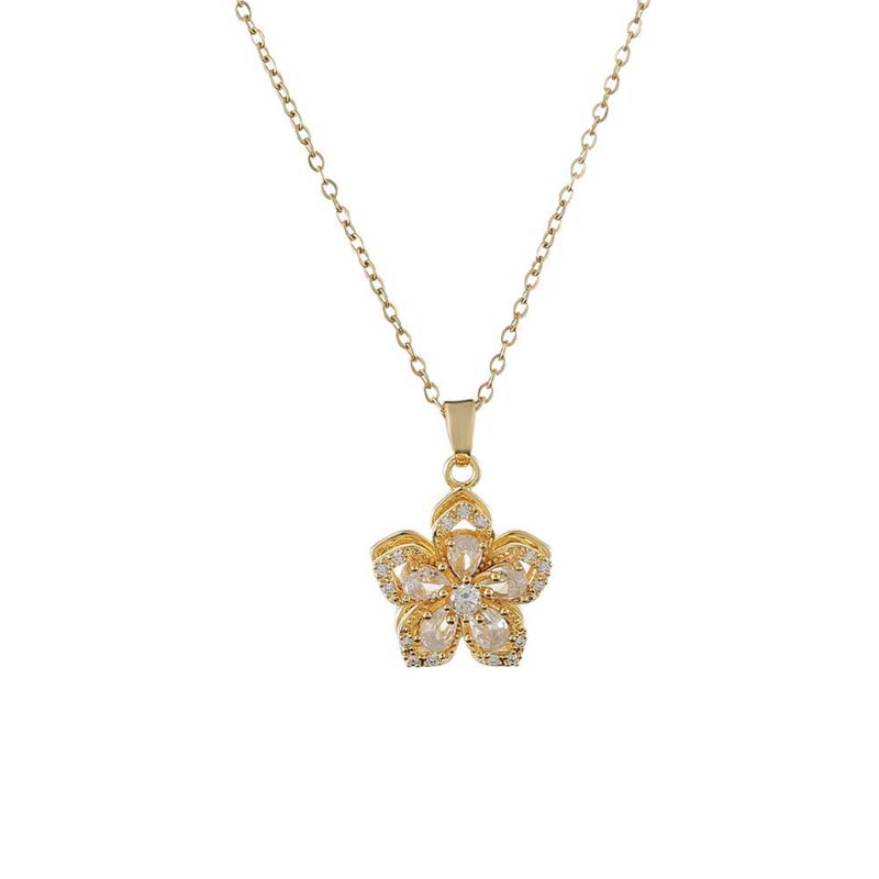 🌸🔆50 % de réduction🔥Collier pendentif fleur romantique pour femme
