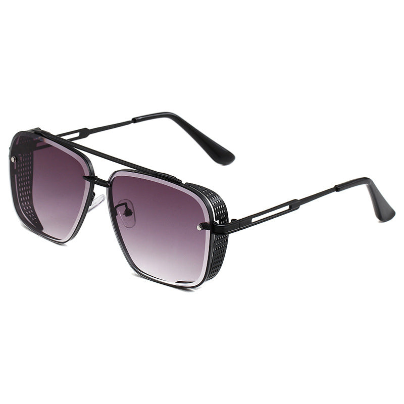 📢📢50 % DE RÉDUCTION !!! ✨Lunettes de soleil rétro pour homme à double pont et monture métallique