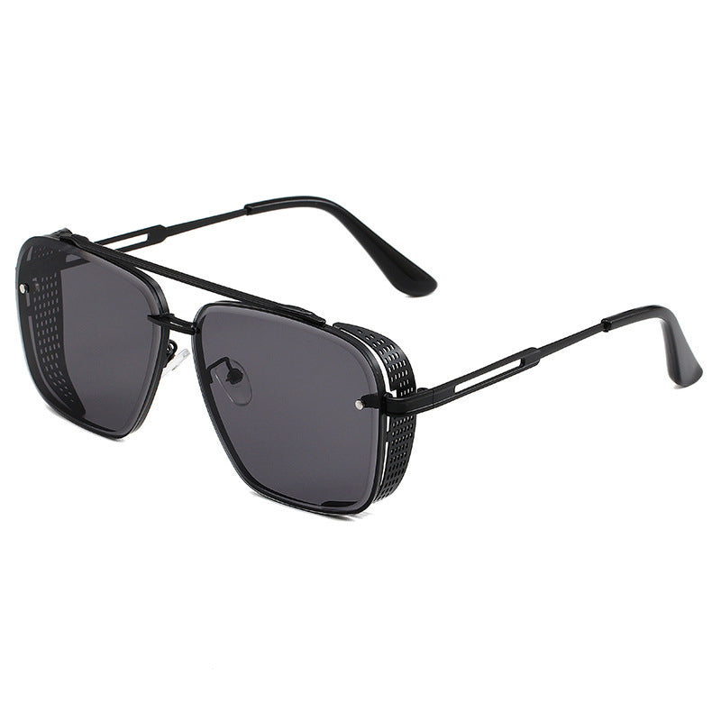 📢📢50 % DE RÉDUCTION !!! ✨Lunettes de soleil rétro pour homme à double pont et monture métallique