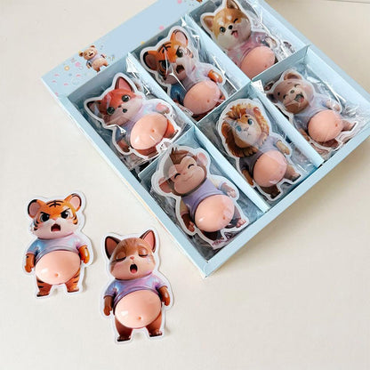 🌈🎨50 % de réduction 🔥Autocollant 3D en forme d'animal pour le ventre🛡️