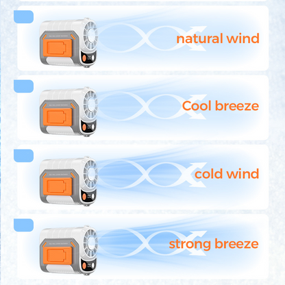 🔋🌀50% DE RÉDUCTION !💨Ventilateur de Taille Rechargeable – Vent Puissant & Autonomie Longue Durée 🏕️⚡【Offre Limitée】