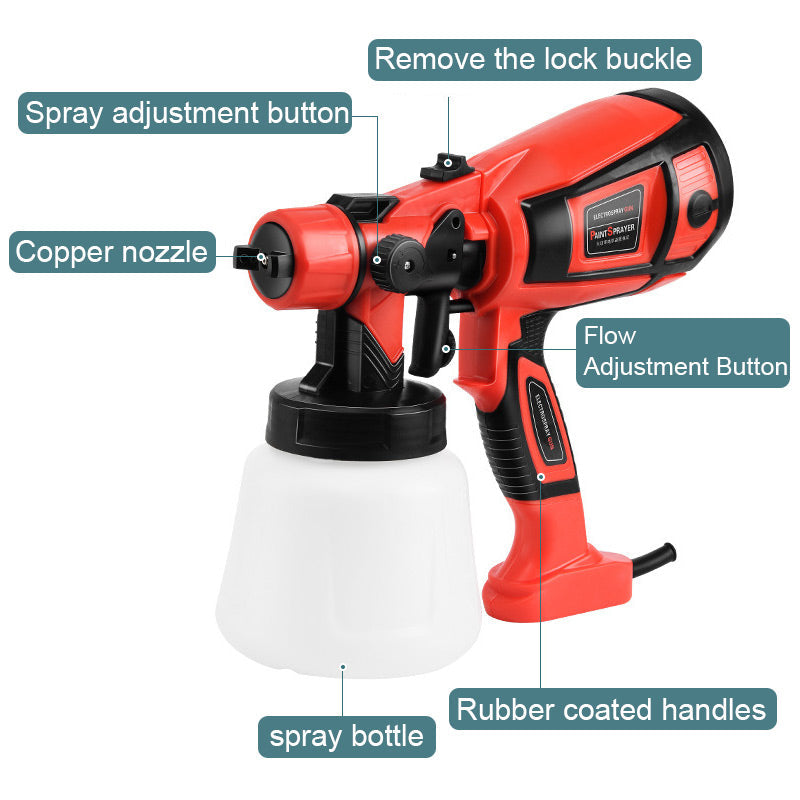 🔧🧱50 % de réduction + livraison gratuite🔥Kit de pulvérisateur de peinture électrique léger