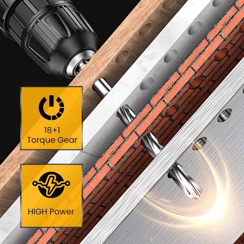 ⚙🧰50 % de réduction + livraison gratuite 🔥 Perceuse sans fil avec batterie et chargeur