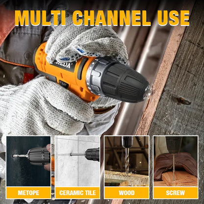 ⚙🧰50 % de réduction + livraison gratuite 🔥 Perceuse sans fil avec batterie et chargeur