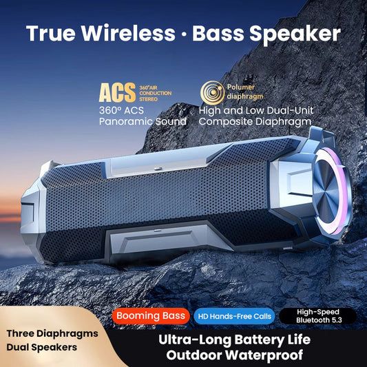 💦🎼50 % de réduction + livraison gratuite🔥Enceinte Bluetooth portable sans fil et étanche