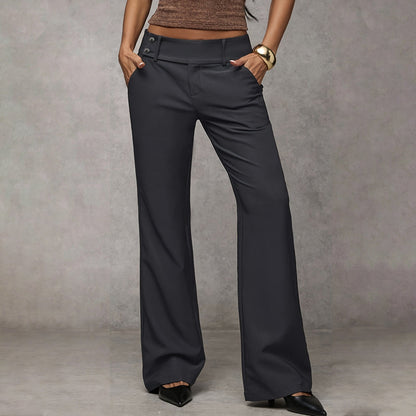 🌺 50 % DE RÉDUCTION 💐 Pantalon de costume évasé élégant pour femme👖