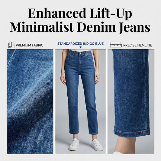 👖🌸Offre à durée limitée：66% de réduction🔥Jean en denim à taille haute et coupe droite pour femme