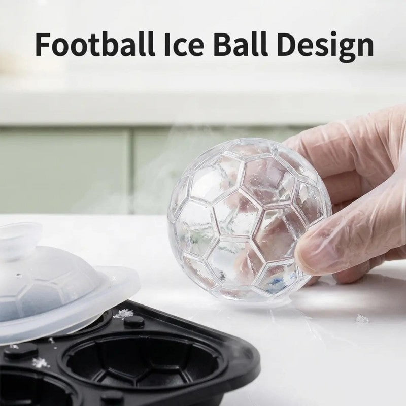 Moule à Glaçons Football ✅ Silicone Souple & Sans BPA | Idéal Soirées Match ⚽ -50% AUJOURD’HUI 🔥