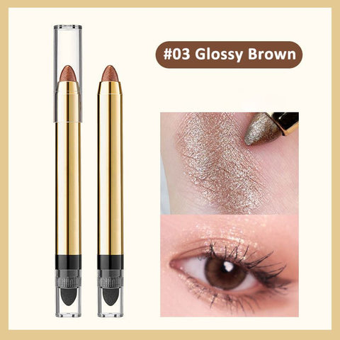 ✨ Crayon fard à paupières scintillant métallique | Regard Sublime en 2 min 💖Offre promotionnelle : un acheté, un offert🔥