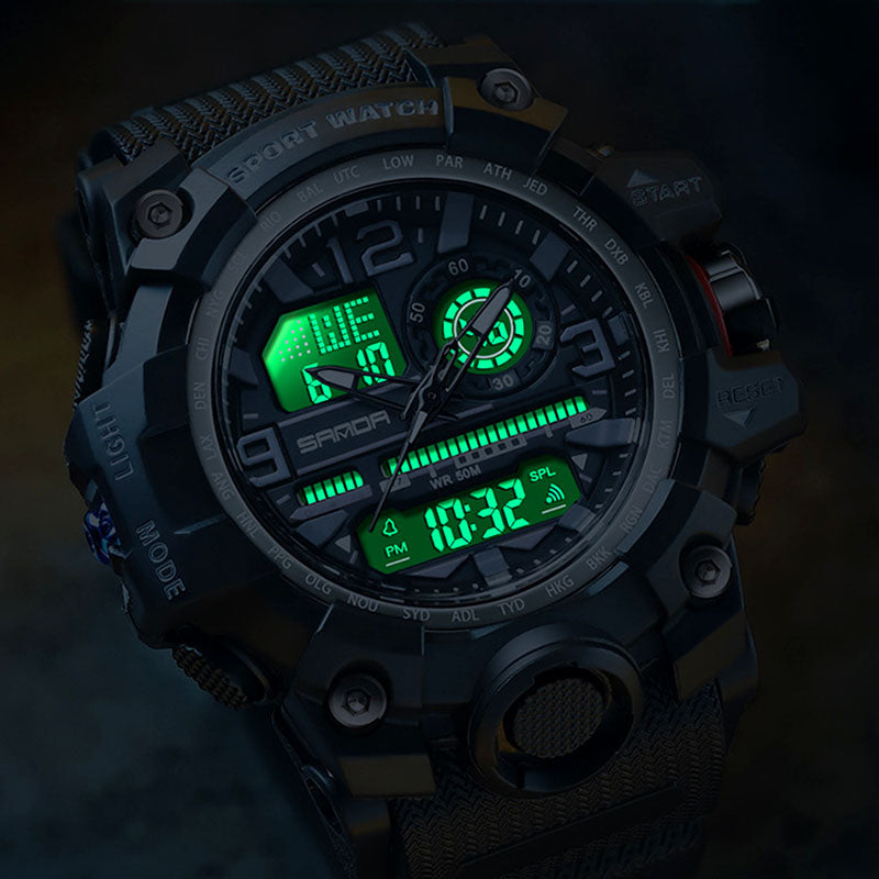 Montre Sport Homme ✅ Étanche 50m & Lumineuse | Robuste & Chic ⌚ 56% de réduction 🔥